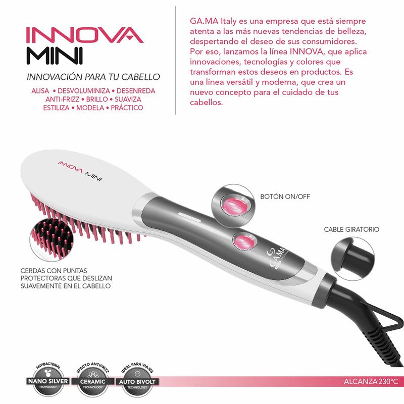 Cepillo Planchador Innova Mini