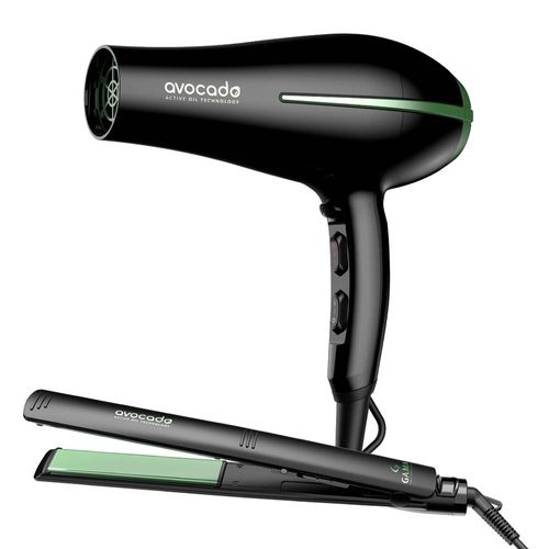 Set Planchita Elegance Avocado + Secador Bora Avocado