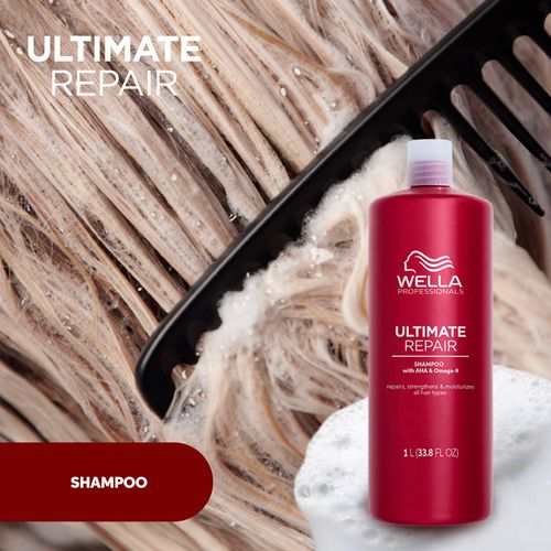 Shampoo Wella Ultimate Repair 1000 ML – Reparación Instantánea