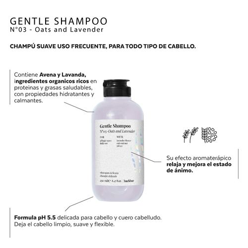 Shampoo Farmavita Backbar 250ML - Extracto de Lavanda y Avena