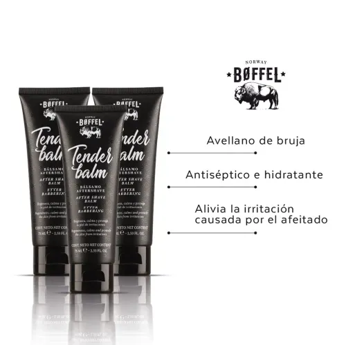 Bálsamo Aftershave Boffel Tender Balm 75ml - Calmante e Hidratante