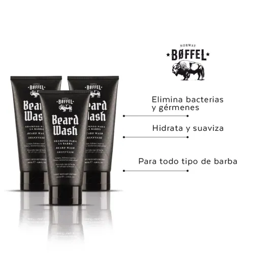 Shampoo para Barba Boffel Beard Wash 180ml