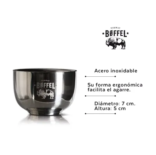 Bowl Boffel de Acero Inoxidable - Barberia