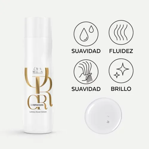 Shampoo Wella Oil Reflections 250ml - Brillo y Suavidad