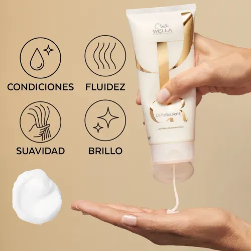 Acondicionador Wella Oil Reflections 200ml - Brillo y Suavidad