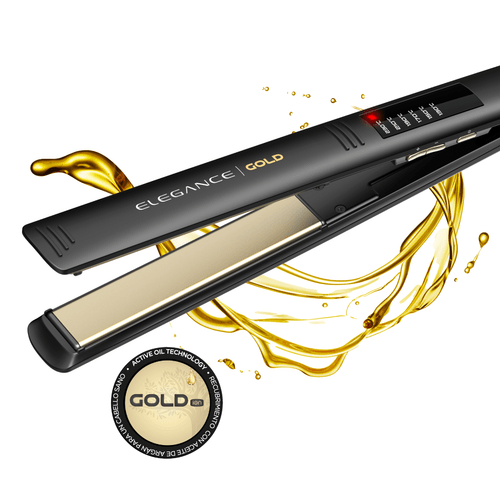 Planchita GA.MA Elegance Led Gold - Con Aceite de Argan