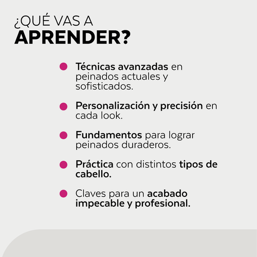 Curso Estudio BAS - Pro Style Class GaMa – Peinados