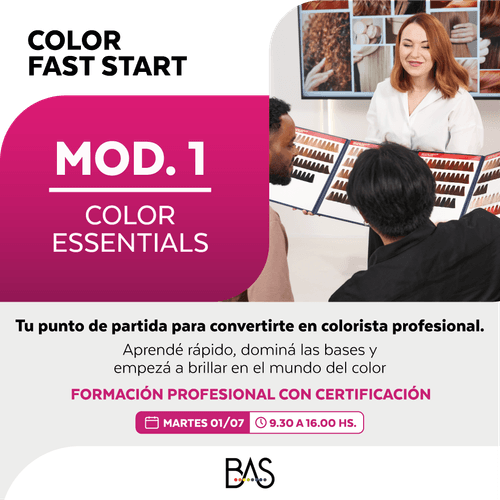 Curso Estudio BAS - Color Fast Start –  Modulo 1 - Wella Professionals