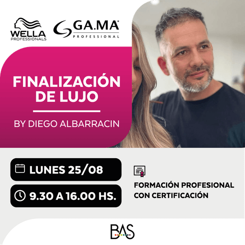 25 AGO | Curso Estudio BAS - Finalizacion de lujo –  Wella Professionals