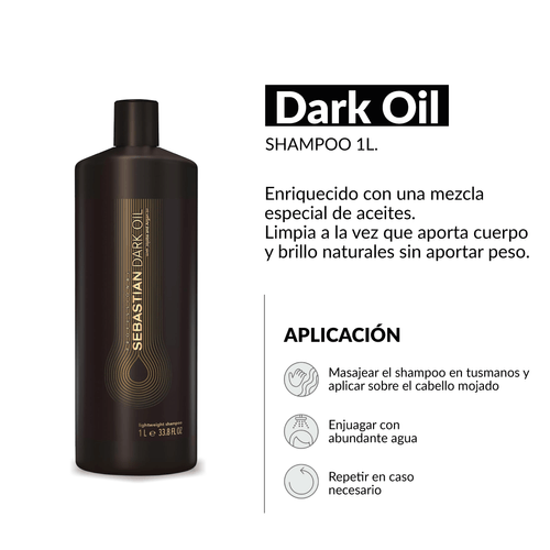 Acondicionador Sebastian Dark Oil 1L - Cuerpo y Brillo