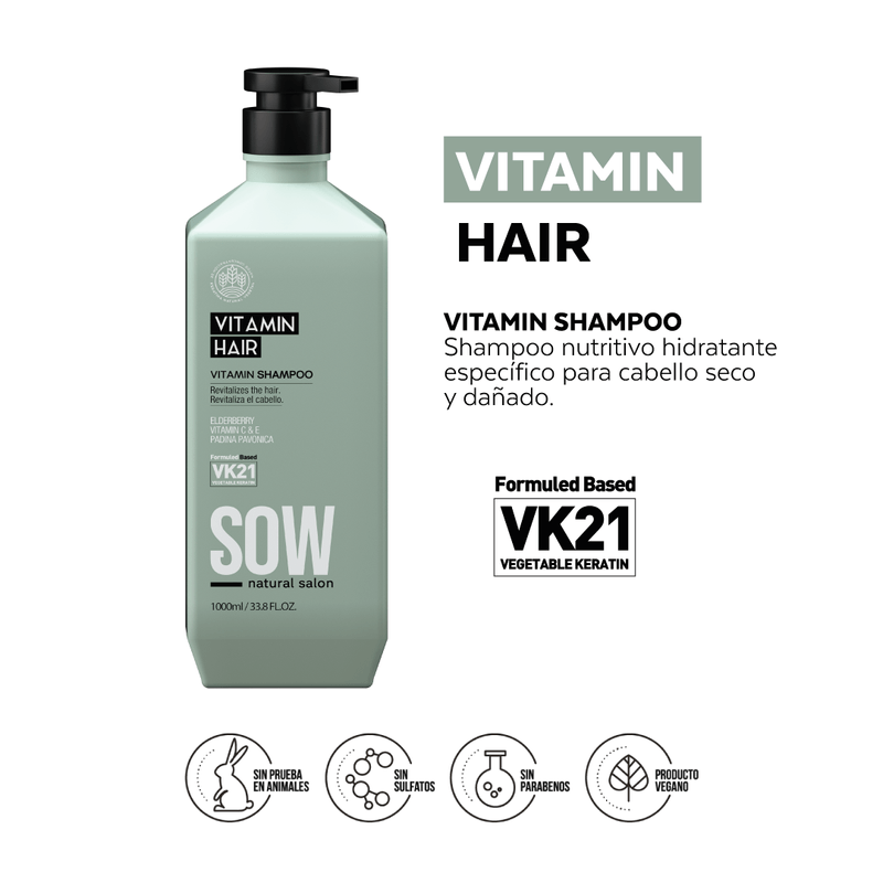 Shampoo Vitamin Hair 1000ML_2