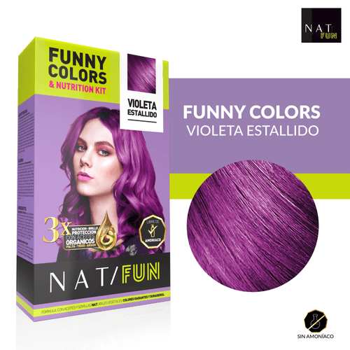 KIT NAT FUN Nat Kit Fun Violet Burst 50G Sachet