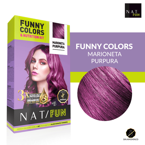 KIT NAT FUN Nat Kit Fun Puppet Purple 50G Sachet