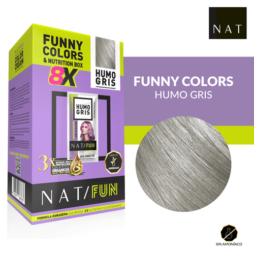 Tintura N.F. Box X 8U Nat Fun Gray Smoke 50G Sachet Cajax8U