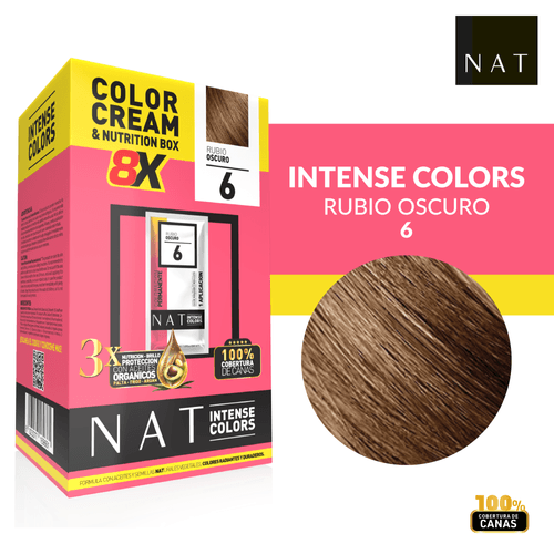 Tintura Intense Color Box X 8U Nat Cajax8 Sachet 50G 6 Dark Blonde