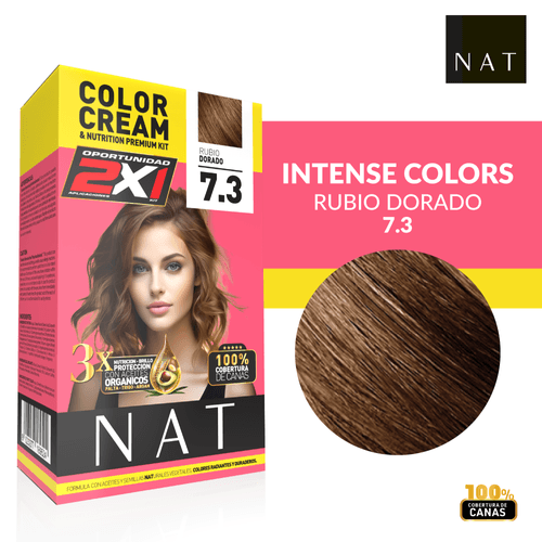 KIT DOBLE Nat Kit Tubo+Sachet 50G S7.3 Gold Blonde