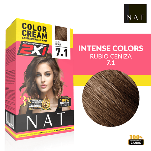 KIT DOBLE Nat Kit Tubo+Sachet 50G S7.1 Ash Blonde