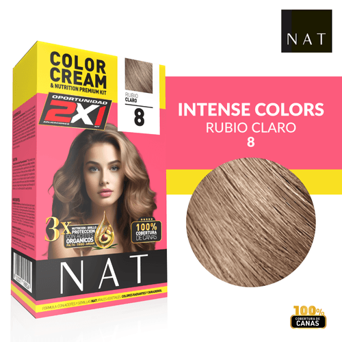 KIT DOBLE Nat Kit Tubo+Sachet 50G S8 Light Blonde