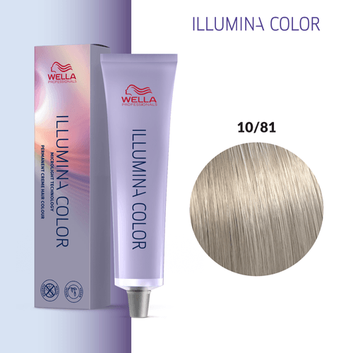Tintura Wella Illumina Rubio Extra Claro Azul Violeta 10/81