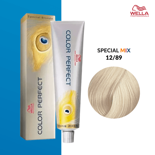 Tintura Wella Color Perfect 60ml Rubio Especial Perla Cendré 12-89