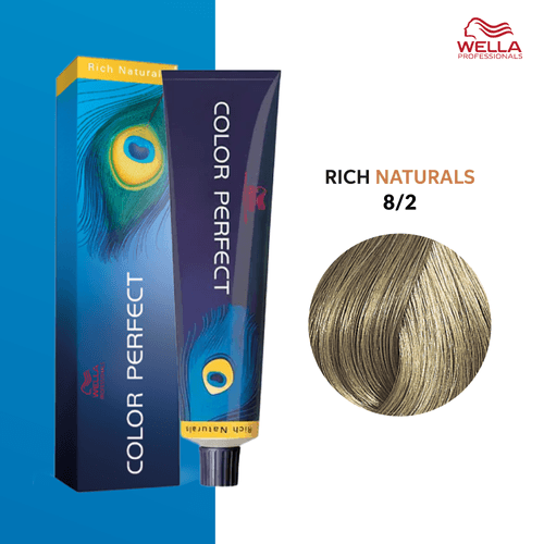 Tintura Wella Color Perfect 60ml Rubio Claro Mate 8-2
