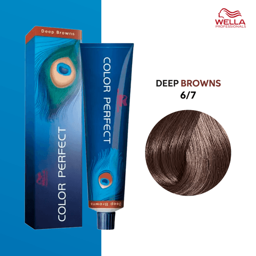 Tintura Wella Color Perfect 60ml Rubio Oscuro Marrón 6-7