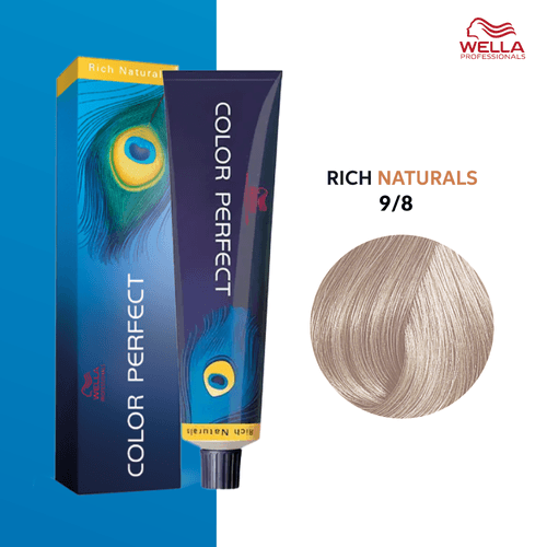Tintura Wella Color Perfect 60ml Rubio Claro Extra Perla 9-8