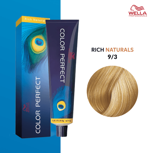 Tintura Wella Color Perfect 60ml Rubio extra claro dorado 9-3