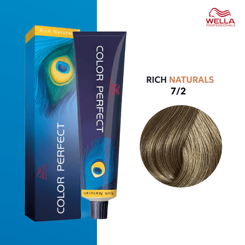 Tintura Wella Color Perfect 60ml Rubio Mediano Mate 7-2