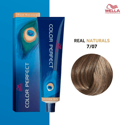 Tintura Wella Color Perfect 60ml Rubio Mediano Natural Marrón 7-07