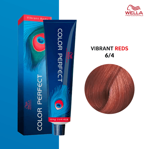 Tintura Wella Color Perfect 60ml Rubio Oscuro Rojo 6-4