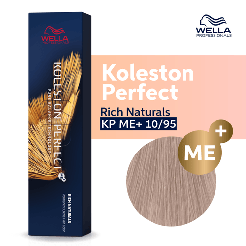 Tintura Wella Koleston Perfect 10/95 Rubio Extra Claro Violeta Marrón