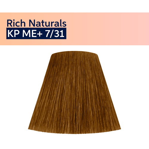 Tintura Wella Koleston Perfect 7/31 Rubio Medio Dorado Ceniza