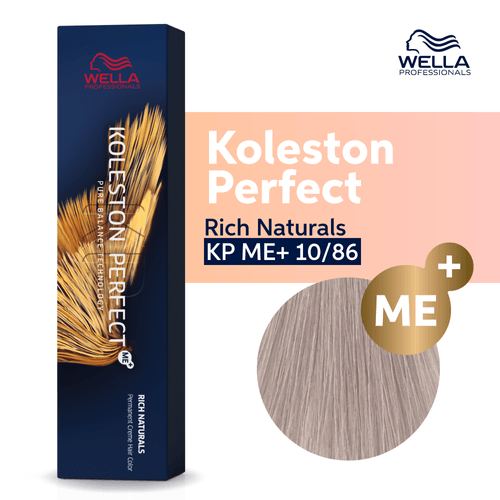 Tintura Wella Koleston Perfect 10/86 Rubio Extra Claro Violeta Ceniza