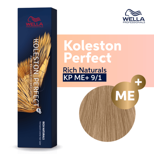 Tintura Wella Koleston Perfect 9/1 Rubio Muy Claro Ceniza