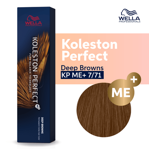 Tintura Wella Koleston Perfect 7/71 Rubio Medio Ceniza Marrón