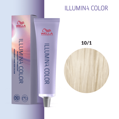 Tintura Wella Illumina 60ml Rubio Ultra Claro Ceniza 10-1