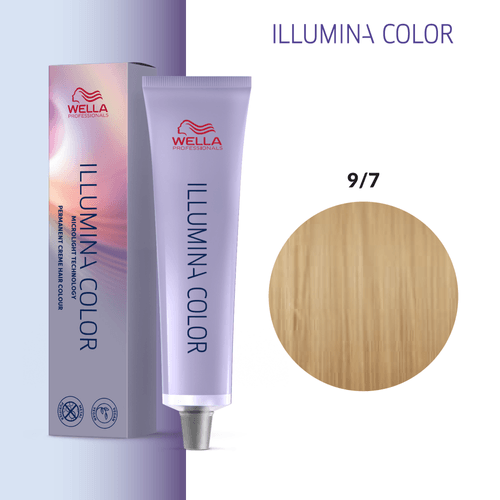 Tintura Wella Illumina 60ml Rubio Extra Claro Marrón 9-7