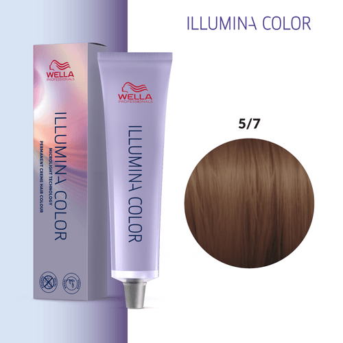 Tintura Wella Illumina 60ml Castaño Claro Marrón 5-7