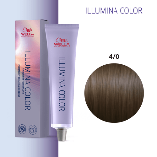 Tintura Wella Illumina 60ml Castaño Mediano 4