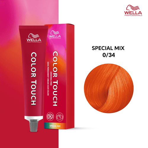 Tintura Wella Color Touch 60Ml 0-34 Corrector Dorado Cobrizo