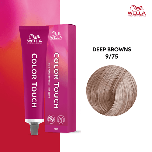 Tintura Wella Color Touch 60Ml 9-75 Rubio Muy Claro Marron Violeta