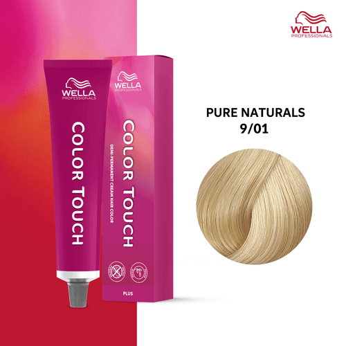 Tintura Wella Color Touch 60Ml 9-01 Rubio Muy Claro Natural Ceniza
