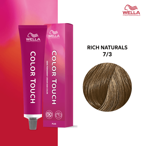 Tintura Wella Color Touch 60Ml 7-3 Rubio Medio Dorado