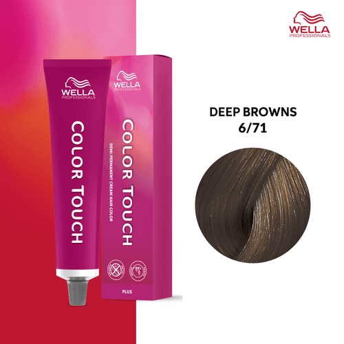 Tintura Wella Color Touch 60Ml 6-71 Rubio Oscuro Ceniza Marron