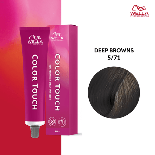 Tintura Wella Color Touch 60Ml 5-71 Castano Claro Ceniza Marron