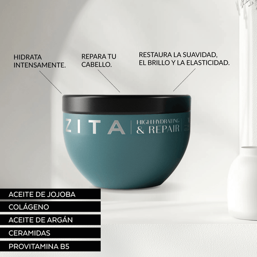 Mascara 500 Ml Zita Hc High Hidrating & Repair