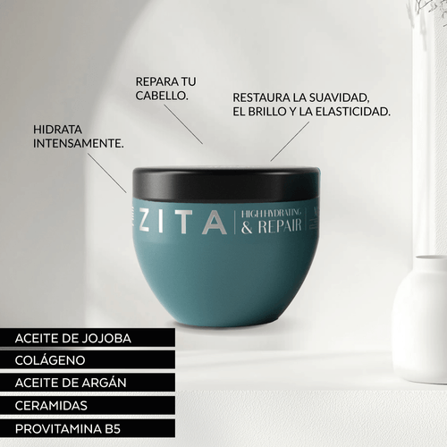 Mascara 250 Ml Zita Hc High Hidrating & Repair
