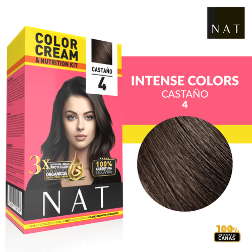 Tintura Nat Kit 2 Sachet 50G S4 Castaño