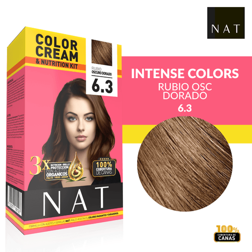 Tintura Nat Kit 2 Sachet 50G S6-3 Rubio Dorado Oscuro